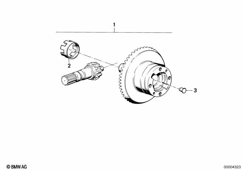 Radsatz Hinterachsgetriebe