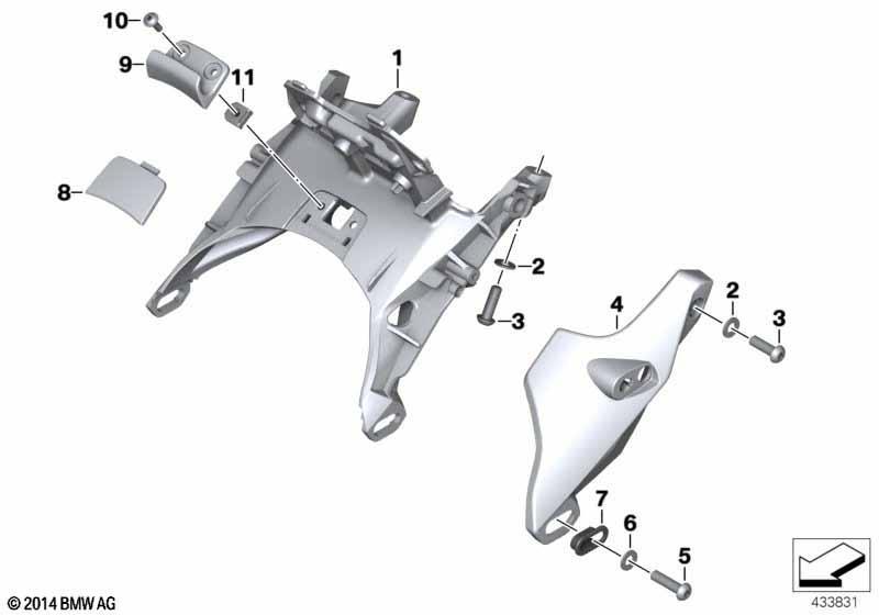 Halter Verkleidung Cockpit