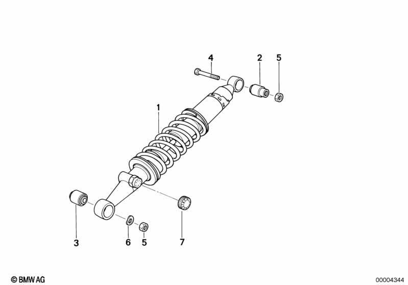 Federbein hinten