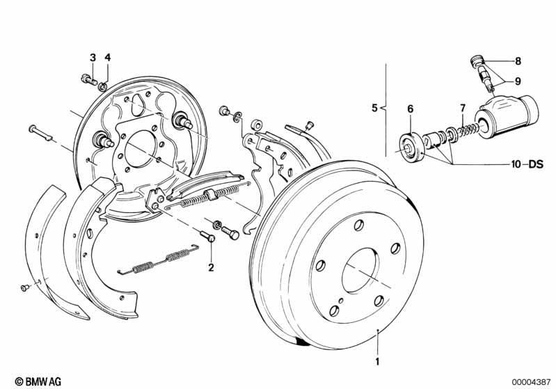 Trommelbremse-Bremstrommel/Radbremszyl.