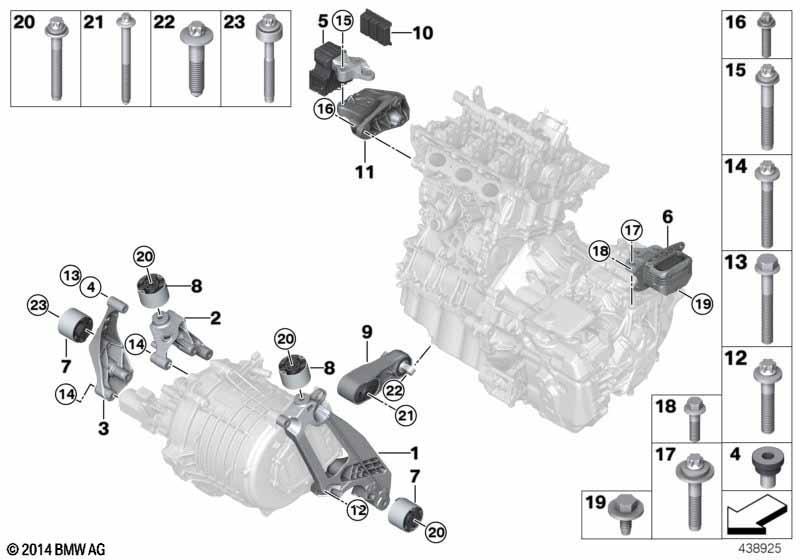 Motor- und Getriebeaufhängung