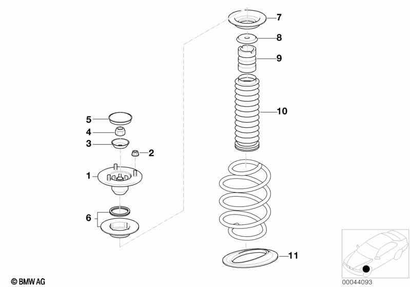 Stützlager/Federunterlage/Anbauteile