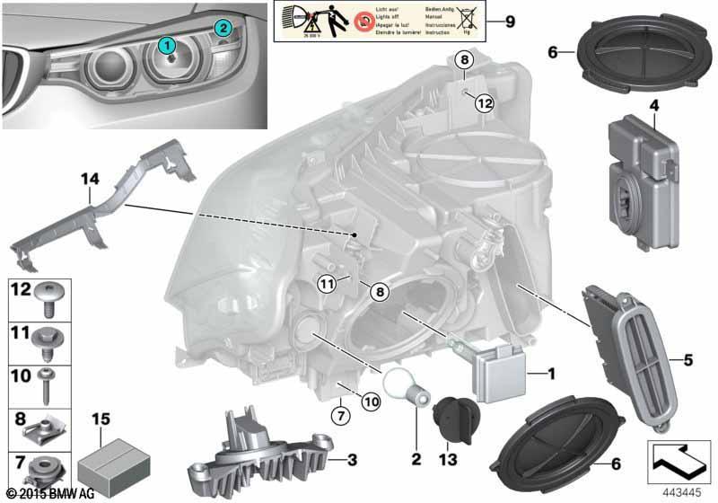 Einzelteile Scheinwerfer Xenon