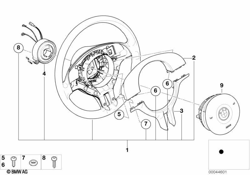 Sportlenkrad Airbag mit Dekorabdeckungen