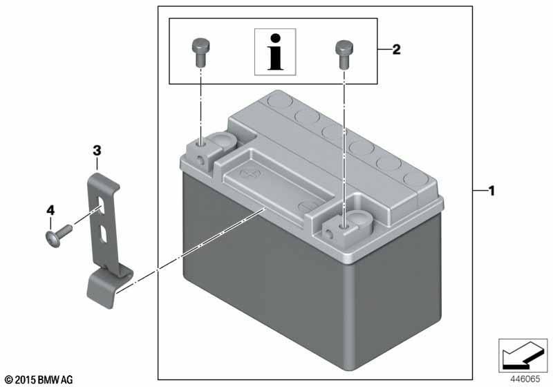 Batterie mit Halter