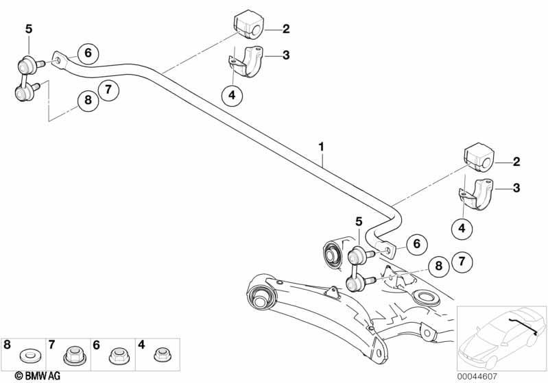 Stabilisator hinten