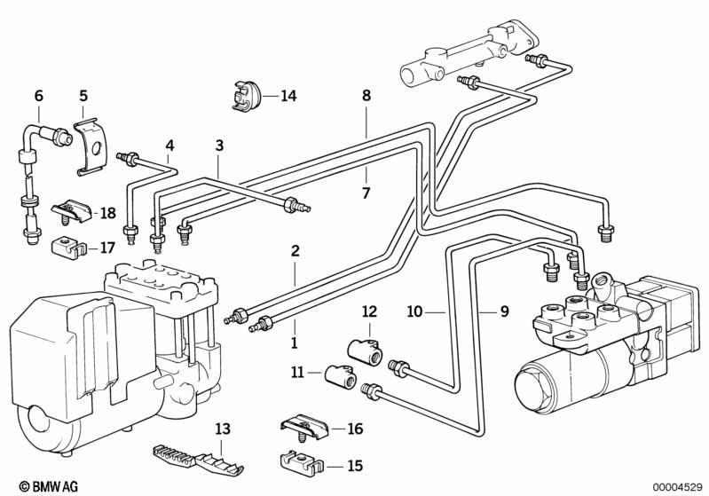 Bremsleitung vorne ABS/ASC+T