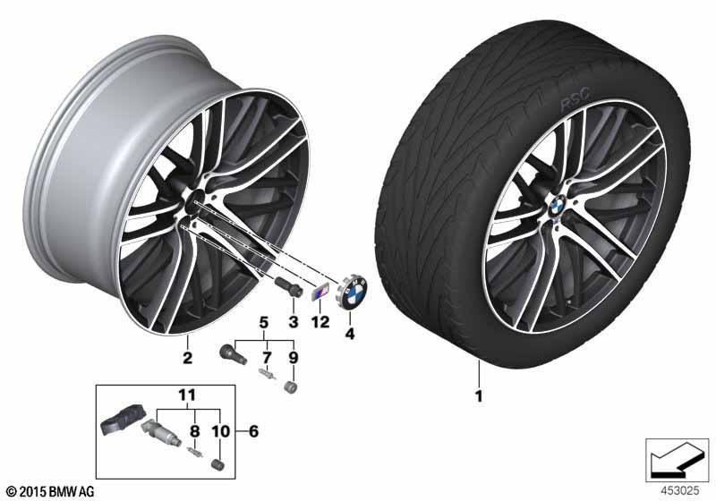 BMW LM Rad M Doppelspeiche 650M - 21" SZ