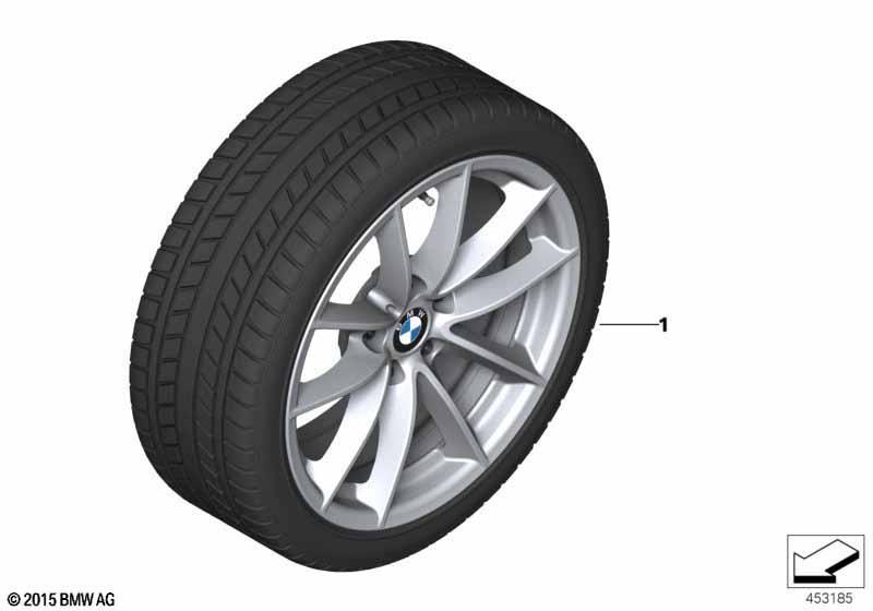 Winterkomplettrad V-Speiche 618 - 17"