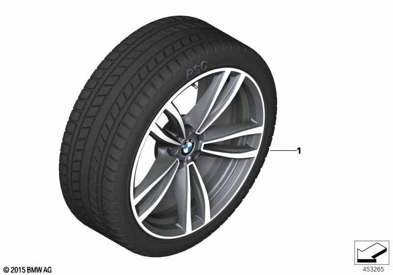 Wint.wheel w.tyre M dble sp. 647M - 19"