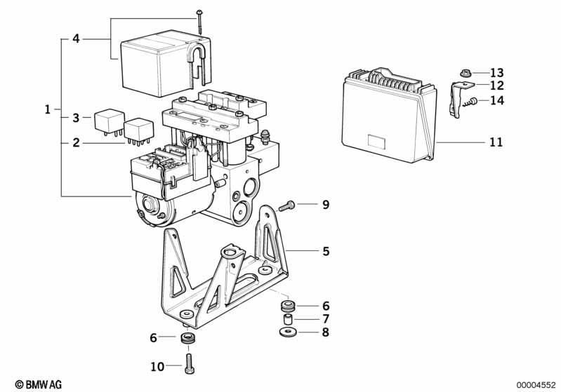 Antiblockiersystem ASC+T/Steuergerät