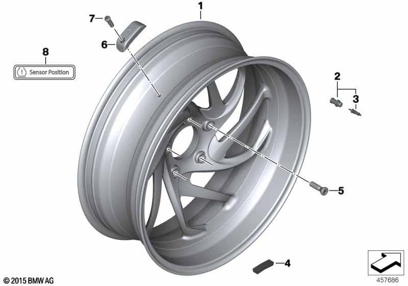 Gussrad RDC hinten