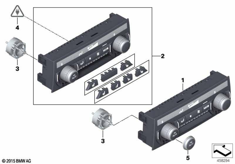 Bedieneinheit Fondklimaautomatik