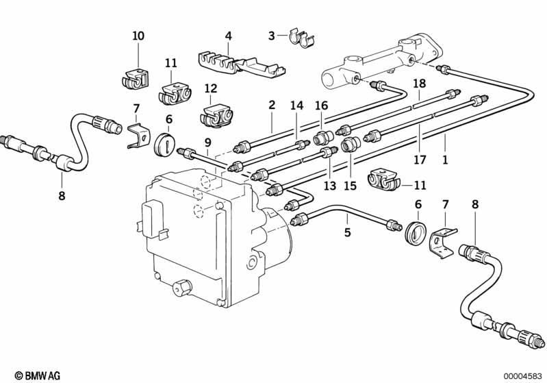 Bremsleitung vorne ABS/ASC+T