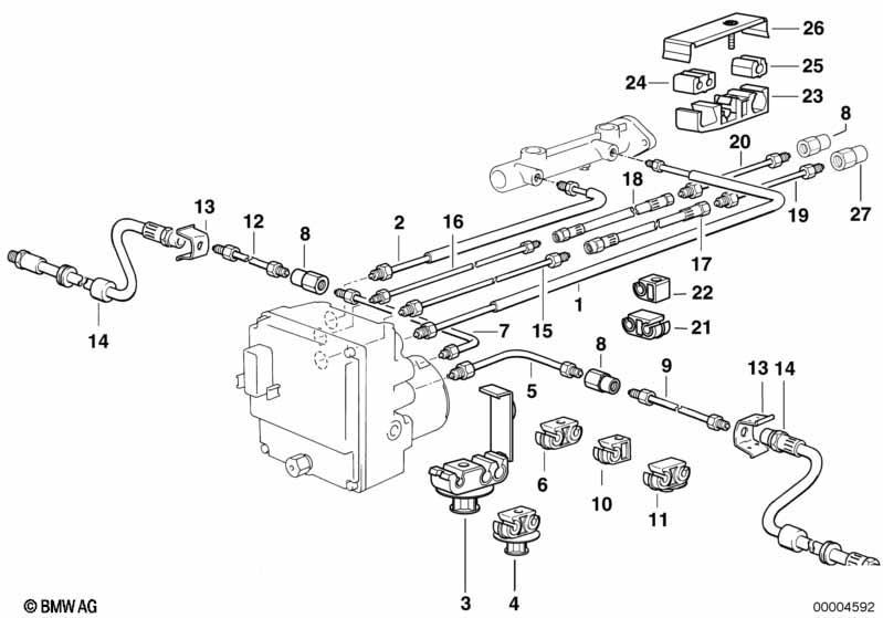 Bremsleitung vorne ABS/ASC+T