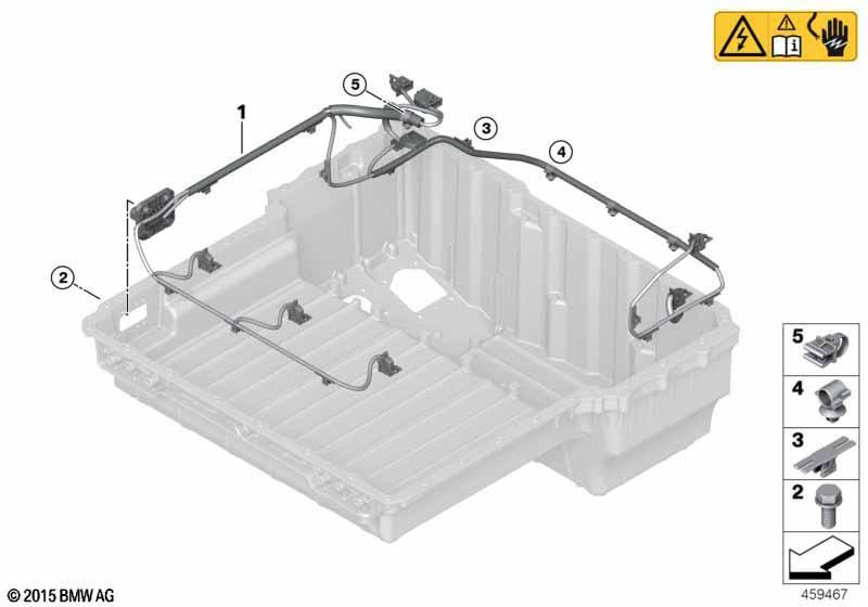 Hochvolt-Batterie Kabelbaum