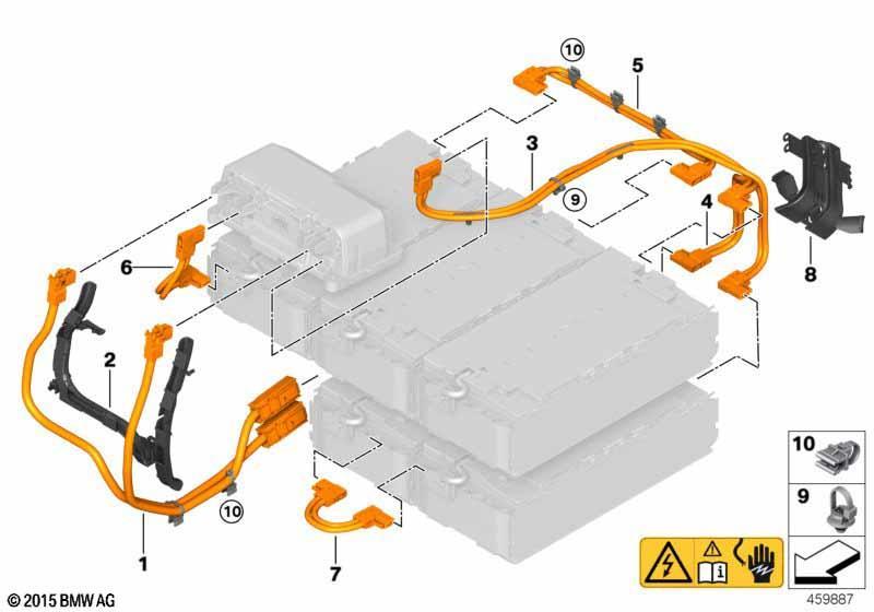 Hochvolt-Batterie HV-Verbindungsleitung