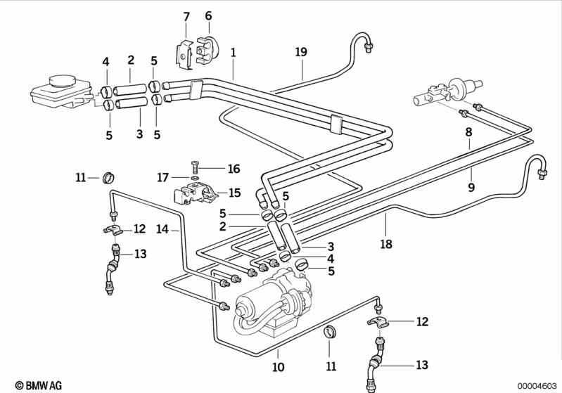 Bremsleitung vorne ABS/ASC+T