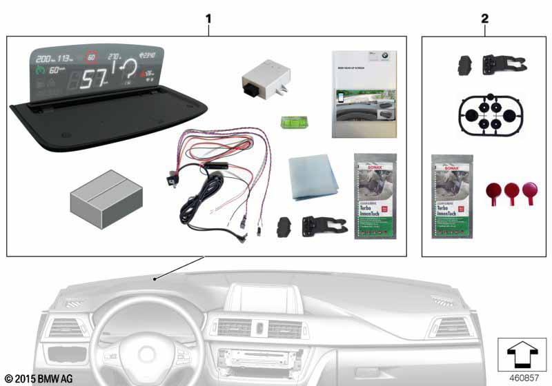 BMW Head-Up Screen für Integrated Navi