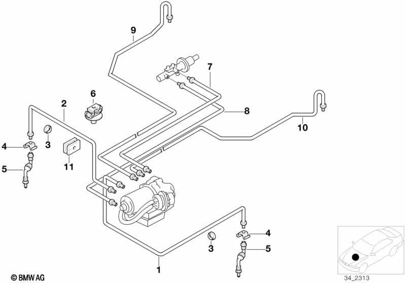 Bremsleitung vorne ABS/ASC+T