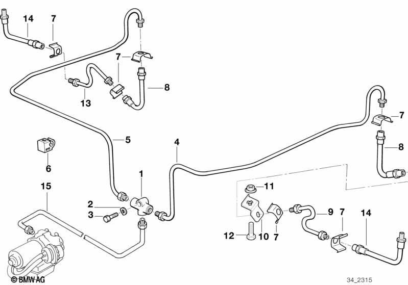 Bremsleitung hinten ABS