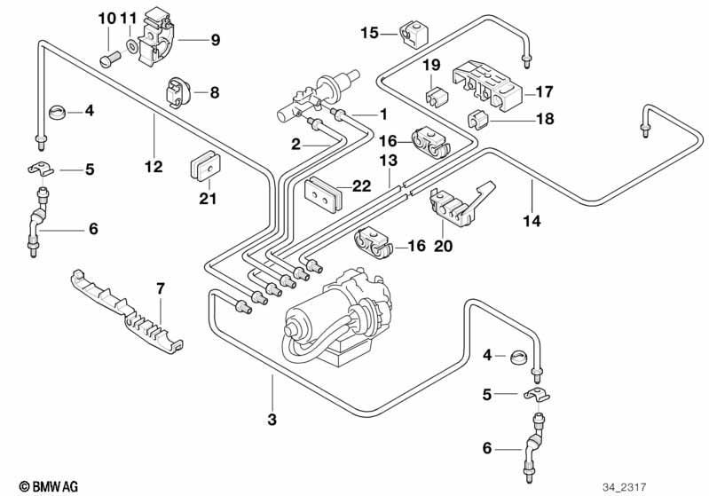 Bremsleitung vorne ABS/ASC+T