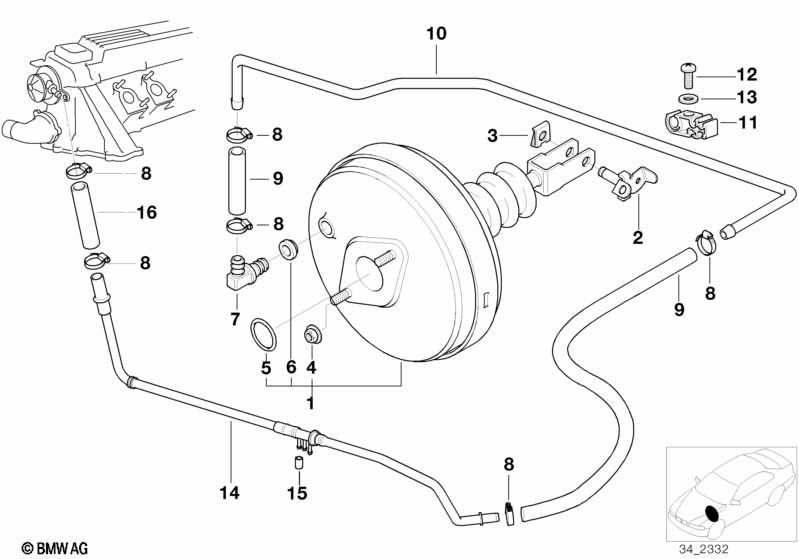 Bremskraftverstärker ABS