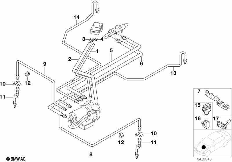 Bremsleitung vorne ABS/ASC+T