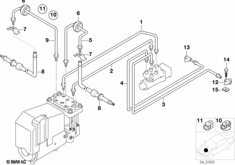 Bremsleitung vorne ABS/ASC+T