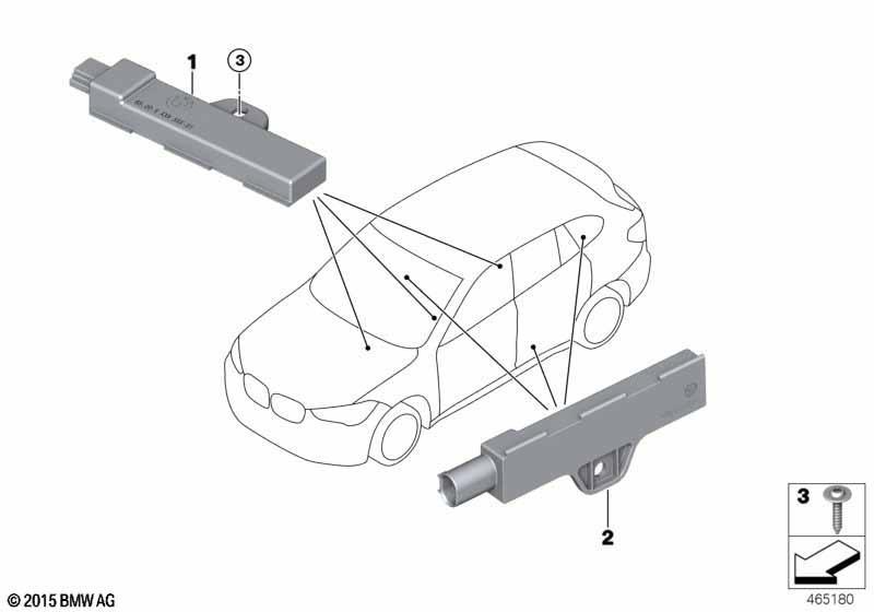 Einzelteile Antenne Komfortzugang