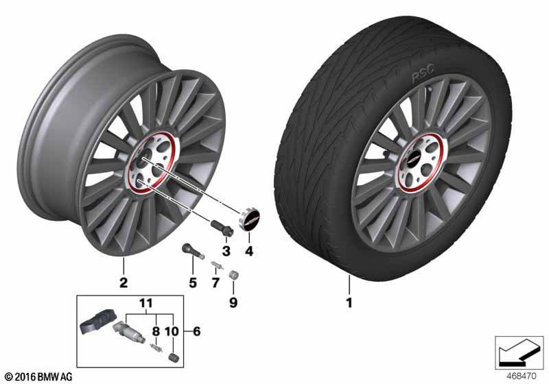 MINI LM Rad JCW Rallye Spoke 536 - 19"