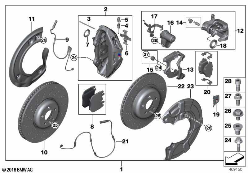 Satz M Performance Bremse vorn/hinten