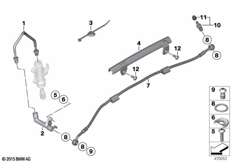 Bremsleitung hinten ohne ABS