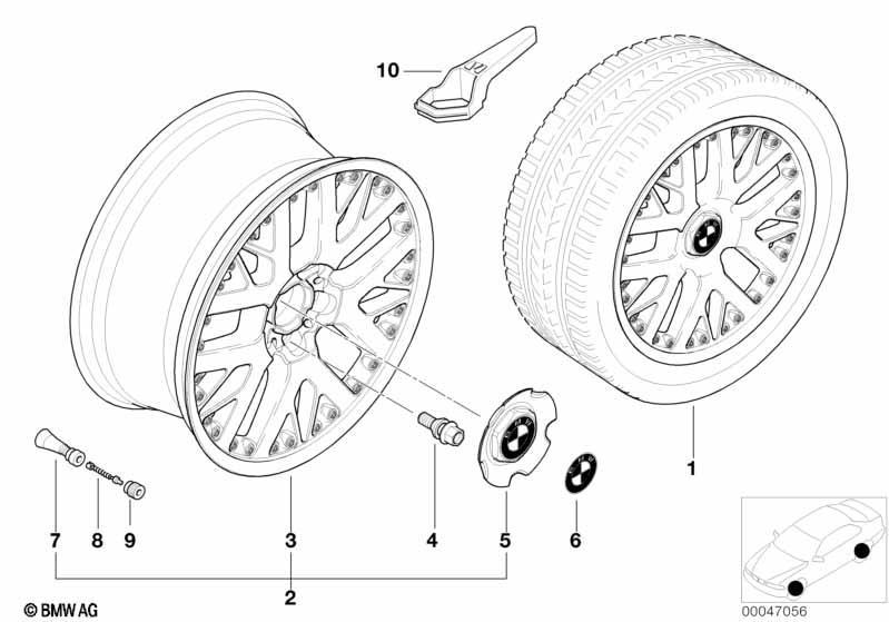 BMW Verbundrad Doppelspeiche 75