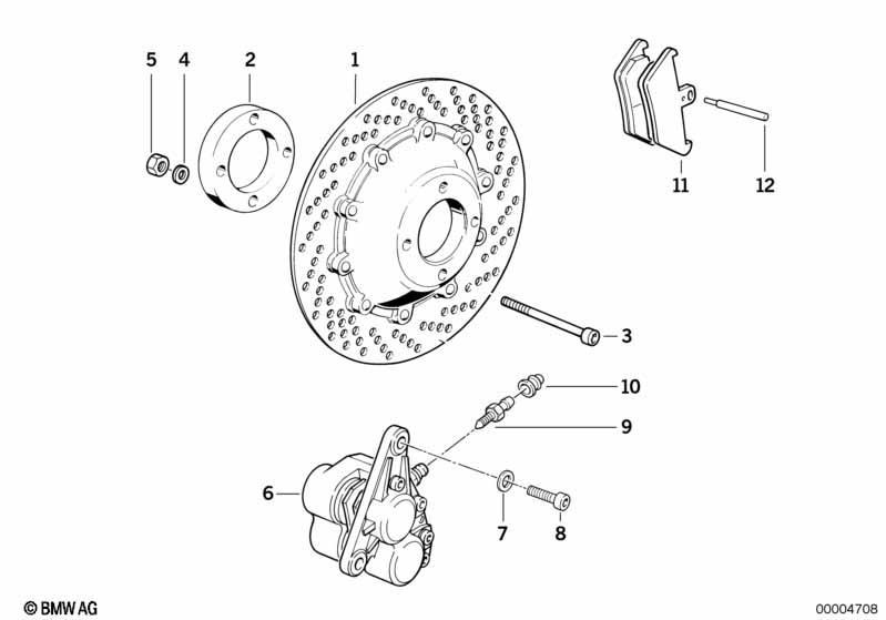 Bremsscheibe/Sattel/Anbauteile/vorne