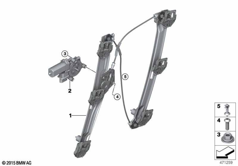 Türfenstermechanismus vorn