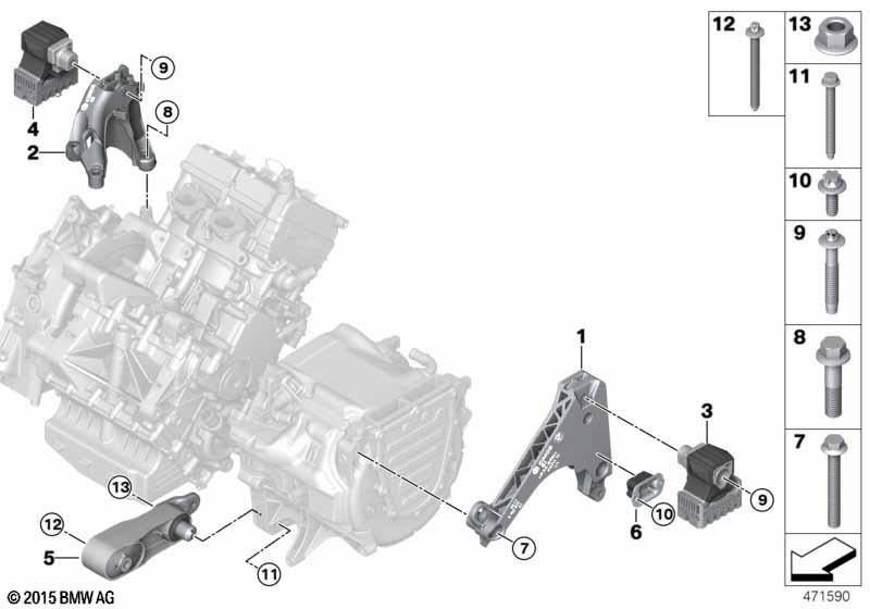 Motor- und Getriebeaufhängung