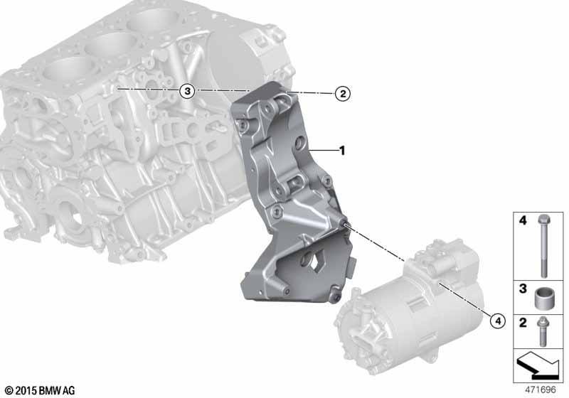 Motorgehäuse Anbauteile