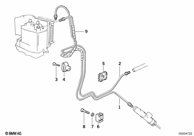 Bremsleitung hinten ABS