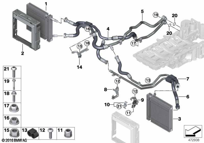 Motorölkühler/Ölkühlerleitung