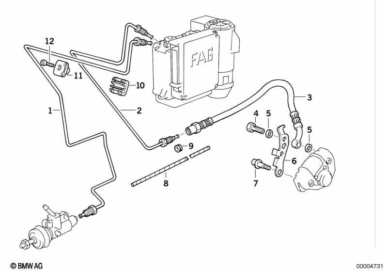 Bremsleitung hinten ABS