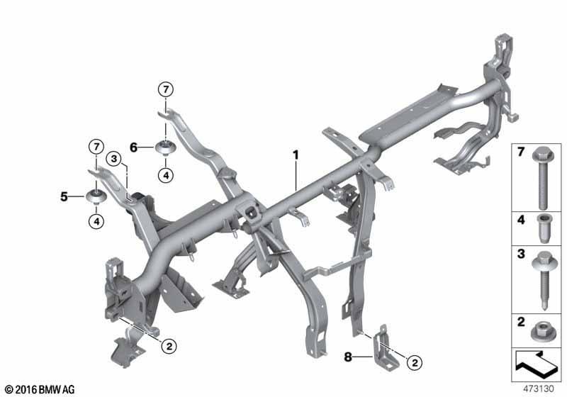 Träger Instrumententafel