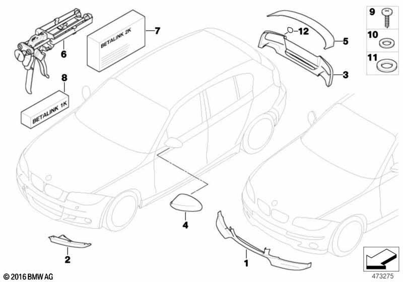 M Performance Aerodynamik-Zubehörteile