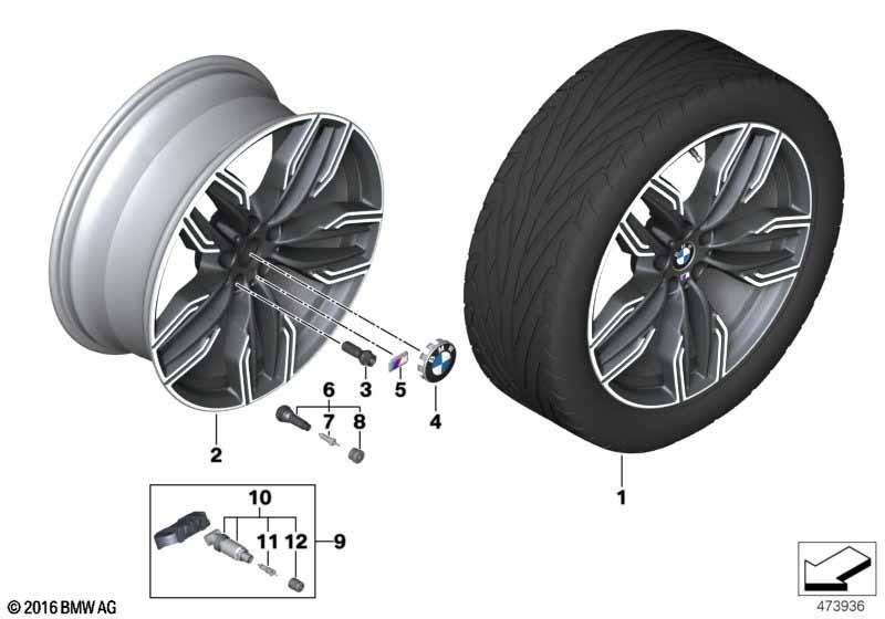 BMW LM Rad Doppelspeiche 760M - 20"