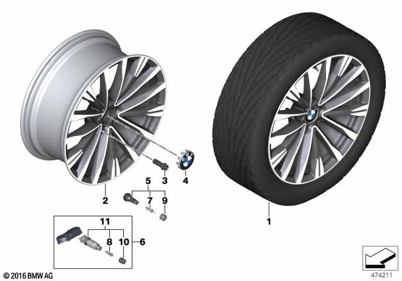 BMW LM Rad Doppelspeiche 674 - 19"