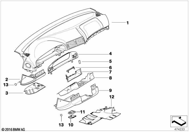 Verkleidung Instrumententafel