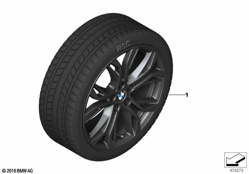 Winter wheel with tyre Y-spoke 566 - 18"