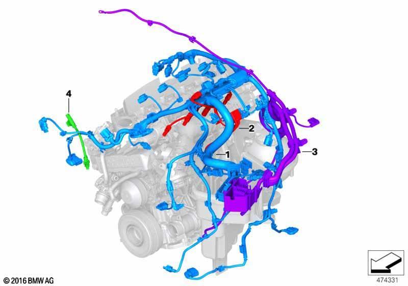 Kabelbaum Motor