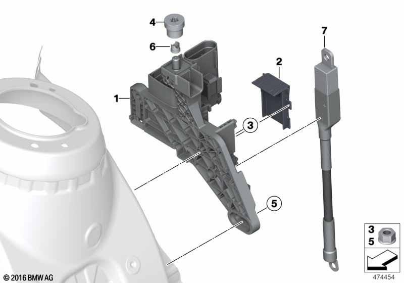 Stützpunkt B+ Motorraum