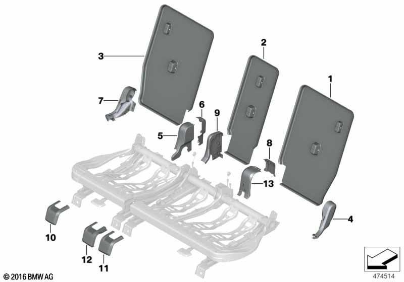 Sitz hinten Sitzblenden